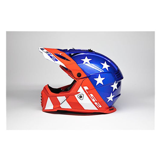 CASCO LS2 GATE STRIPES ROJO/BLANCO/AZUL