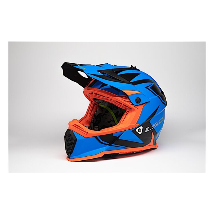 CASCO LS2 GATE TWOFACE AZUL/NARANJA