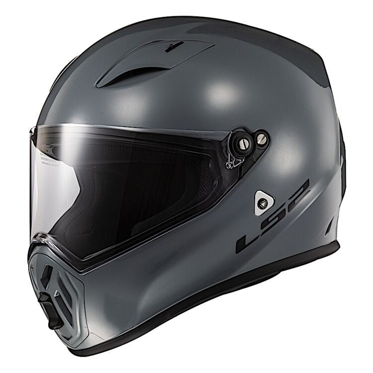 CASCO LS2 STREET FIGHTER RETRO BATTLESHIP GRIS