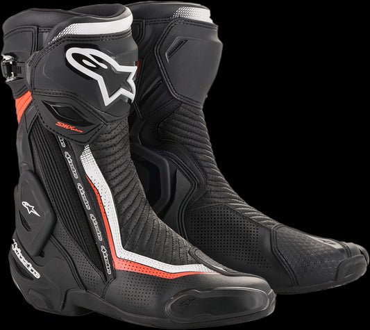 BOTAS ALPINESTARS SMX PLUS VENTILADAS NEGRO/BLANCO/ROJO