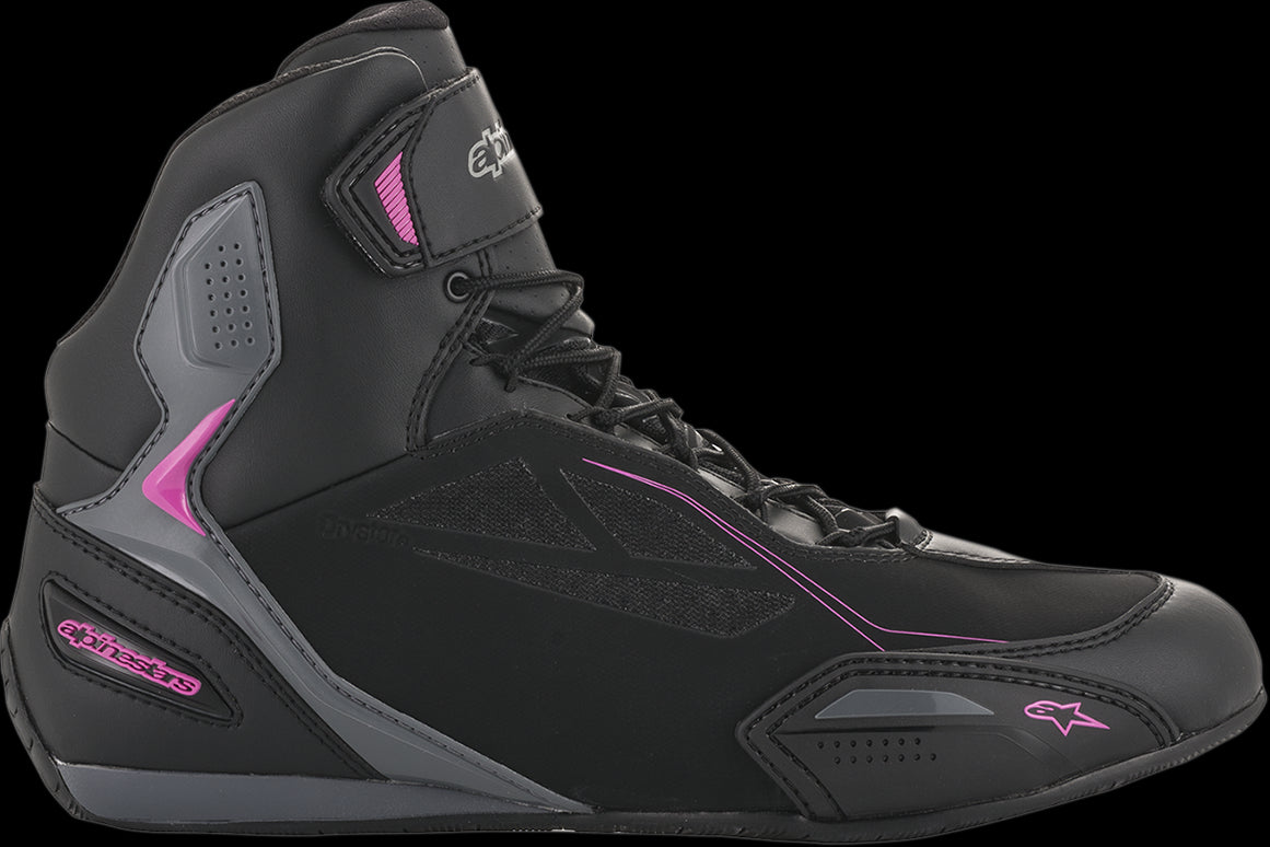 BOTINES DE DAMA ALPINESTARS FASTER 3 DRYSTAR NEGRO/GRIS/ROSA