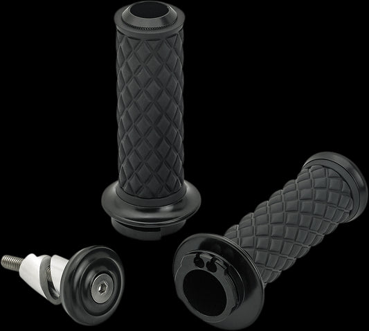 BILTWELL  GRIPS ALUMICORE D-CBLE  NEGRO