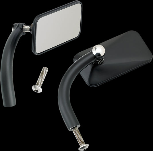 BILTWELL  MIRRORS RECT HD BLK PR