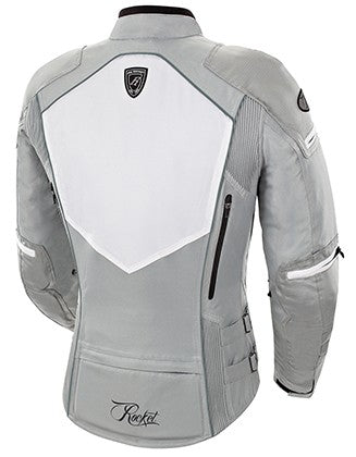 CHAQUETA JOE ROCKET  Atomic 5.0 Jacket White   Silver 1-DIVA BLANCO PLATEADO