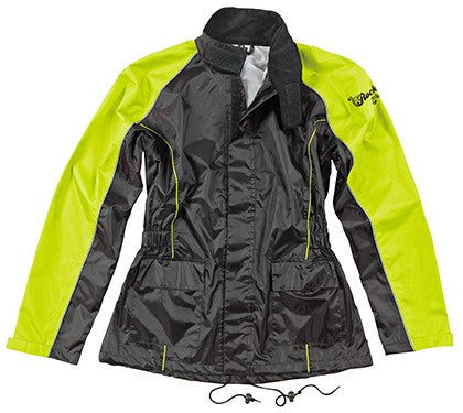 MONOTRAJE JOE ROCKET  RS-2 Rain Suit Black   Hi-Viz Neon 1-Diva NEGRO