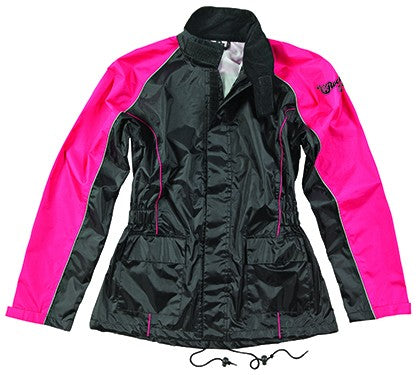 MONOTRAJE JOE ROCKET  RS-2 Rain Suit Black   Pink 1-Diva NEGRO ROSADO