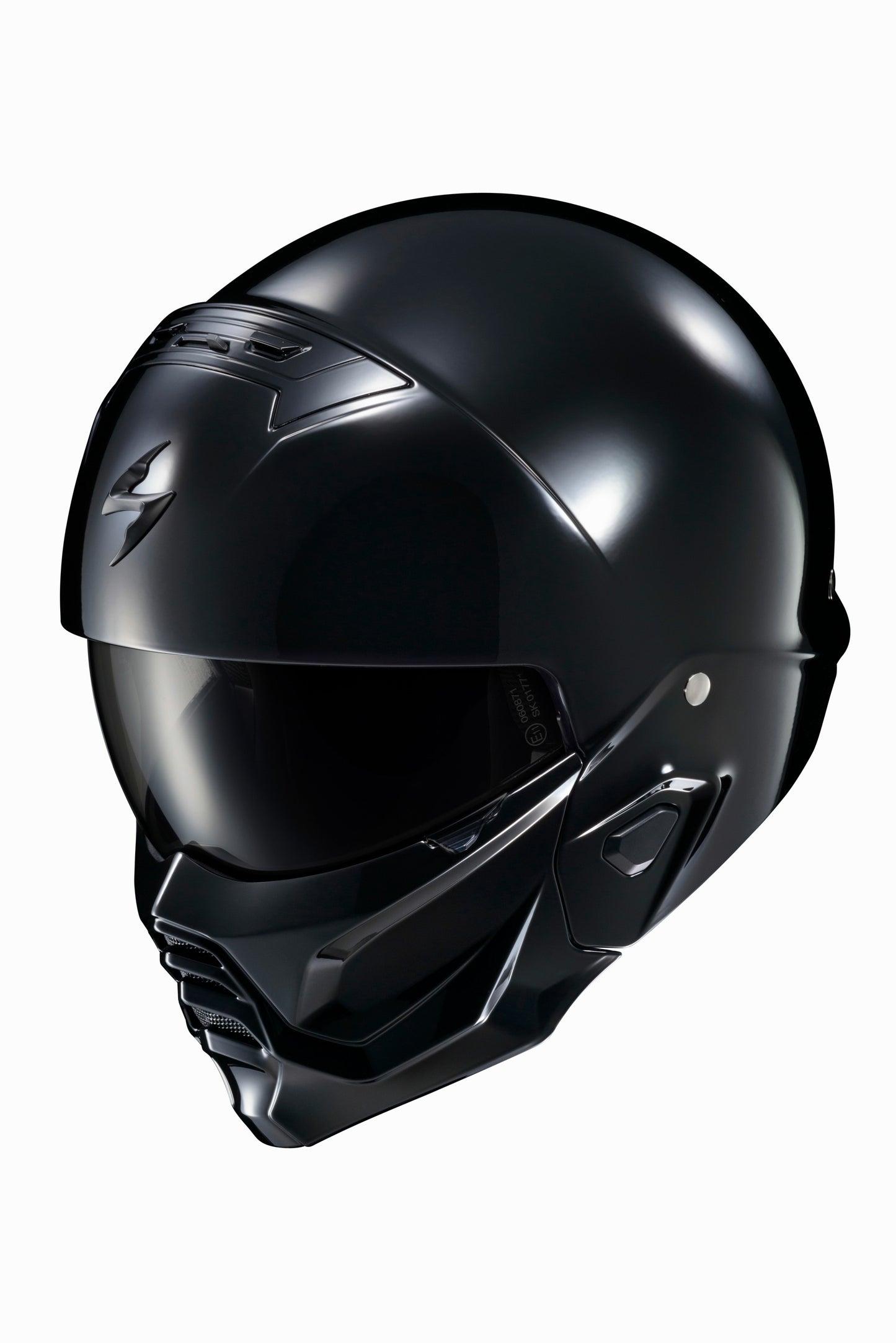 CASCO ABIERTO SCORPION EXO COVERT 2 NEGRO BRILLANTE