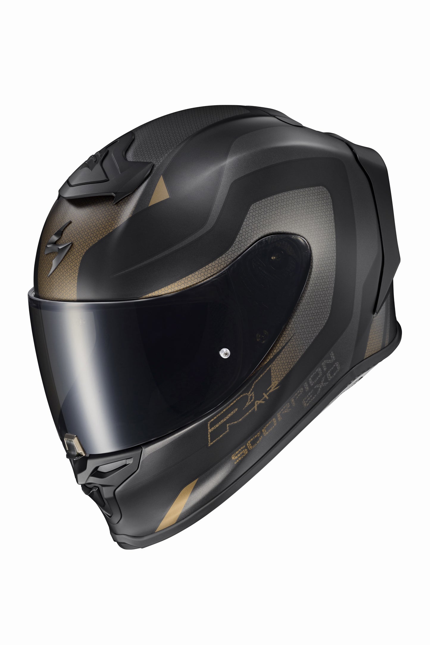 CASCO INTEGRAL SCORPION EXO EXO-R1 AIR HIVE ORO/NEGRO