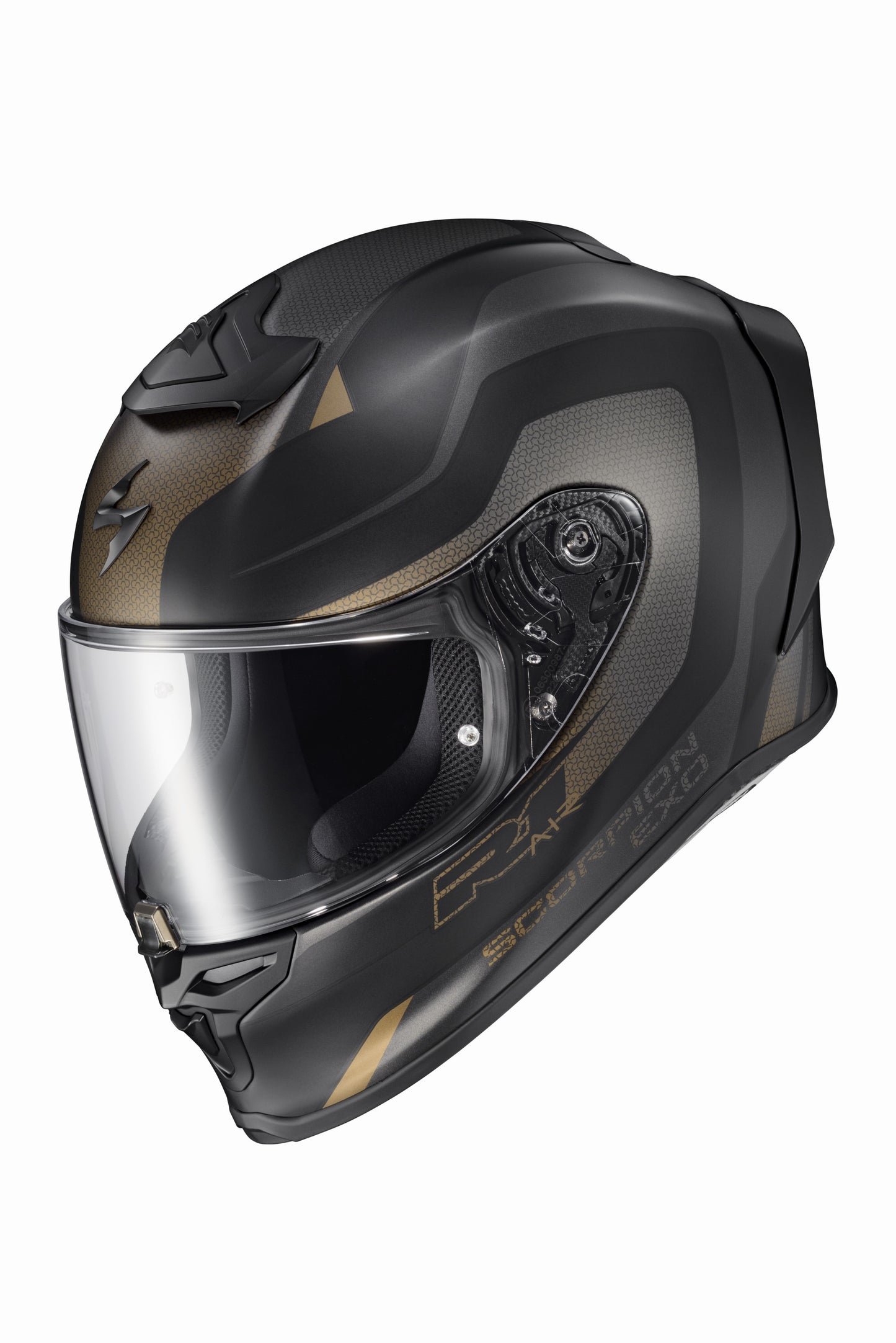 CASCO INTEGRAL SCORPION EXO EXO-R1 AIR HIVE ORO/NEGRO