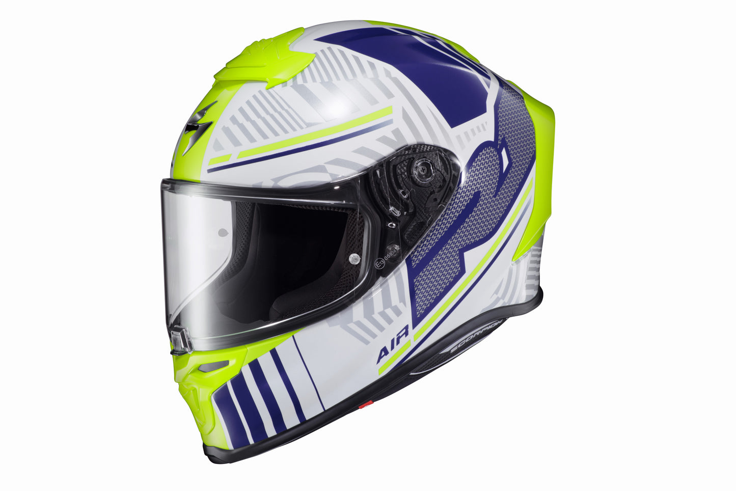 CASCO INTEGRAL SCORPION EXO R1 AIR JUICE BLANCO AZUL