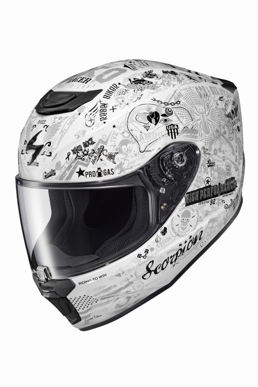 CASCO INTEGRAL SCORPION EXO EXO-R420 SHAKE II BLANCO