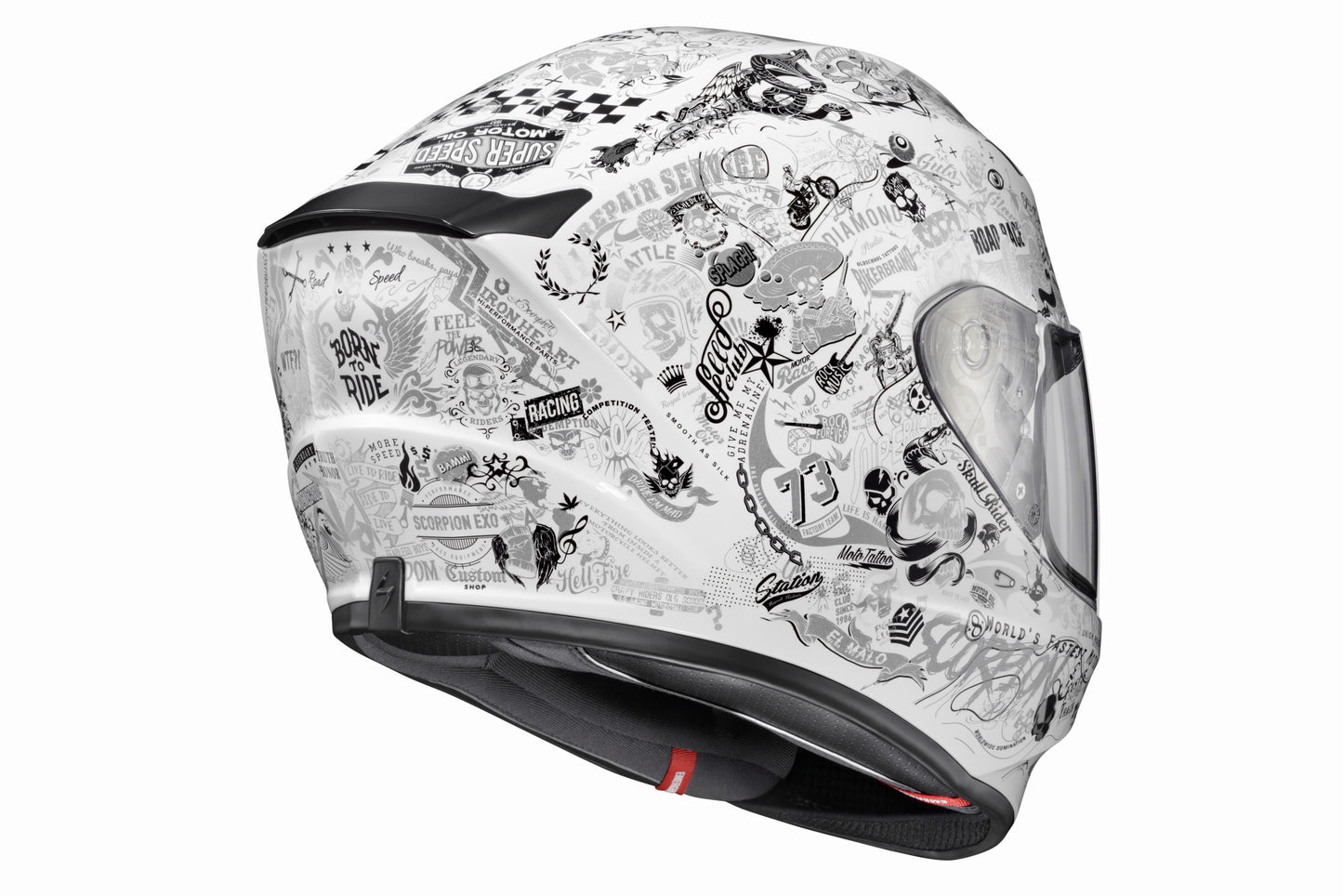 CASCO INTEGRAL SCORPION EXO EXO-R420 SHAKE II BLANCO