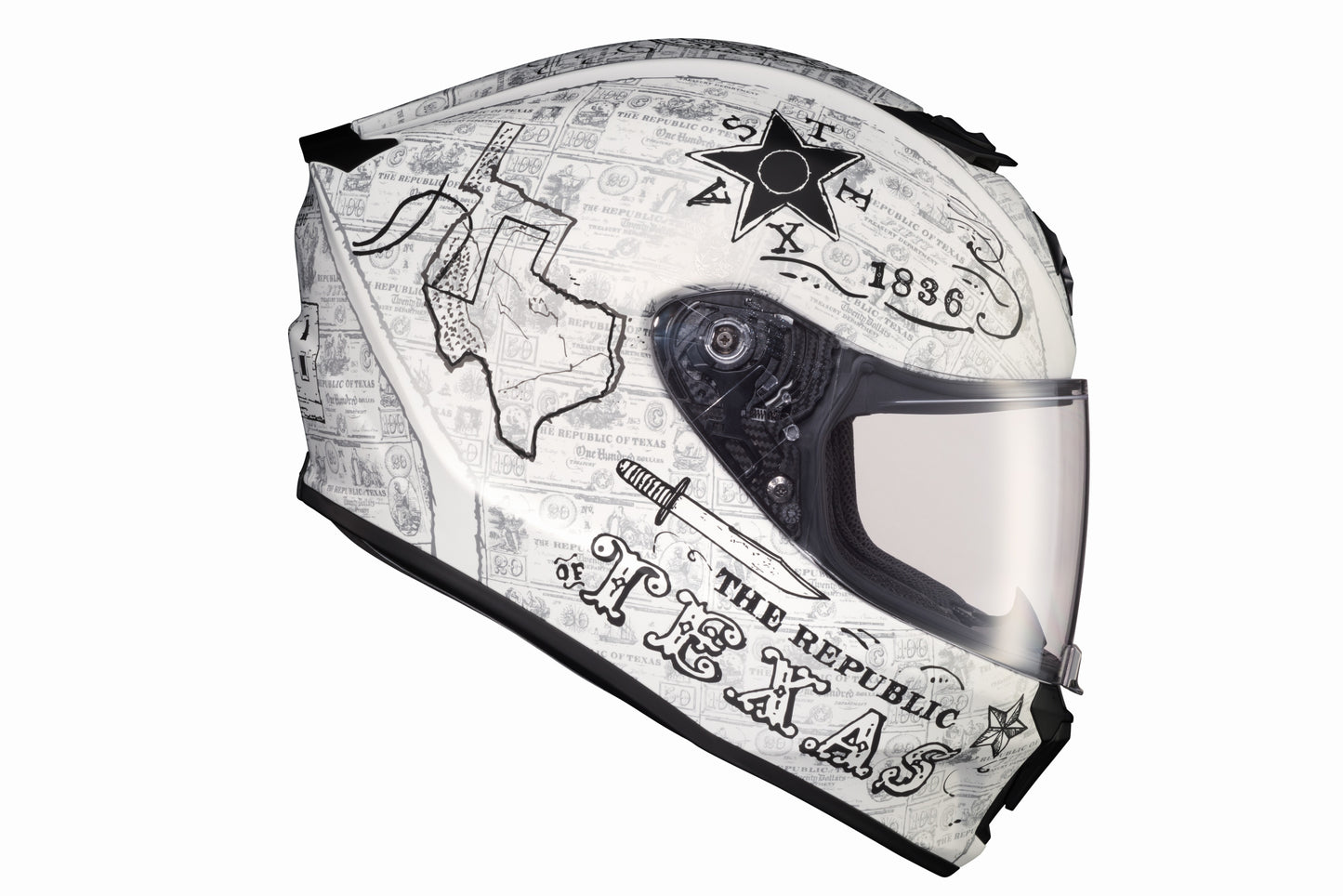 CASCO INTEGRAL SCORPION EXO EXO-R420 LONE STAR BLANCO