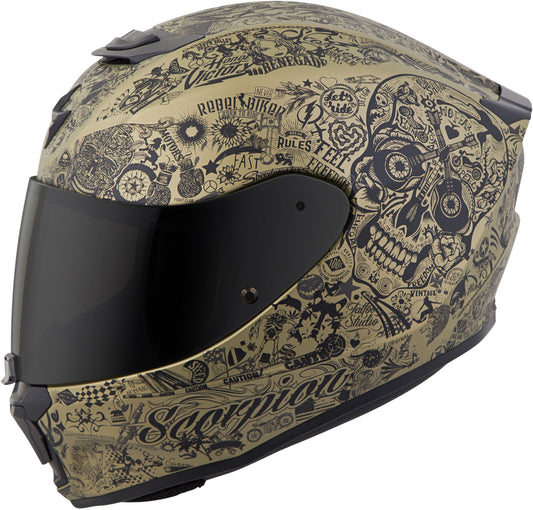 CASCO INTEGRAL SCORPION EXO R420 DORADO