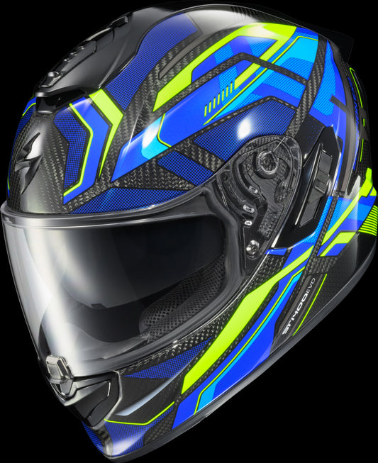 CASCO INTEGRAL SCORPION EXO EXO-ST1400 EVO CARBON HEX AZUL BRILLANTE