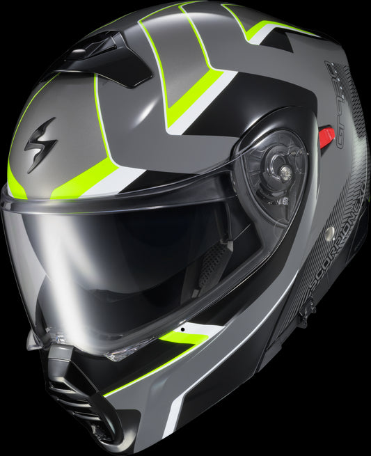 CASCO MODULAR SCORPION EXO GT930 TRANSFORMER MORPH GRIS/ALTA VISIBILIDAD