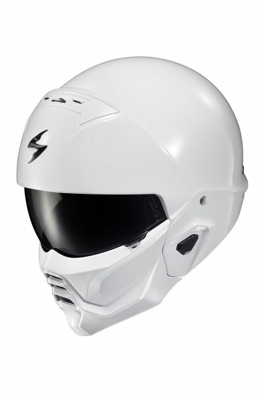 CASCO ABIERTO SCORPION EXO COVERT 2 BLANCO BRILLANTE