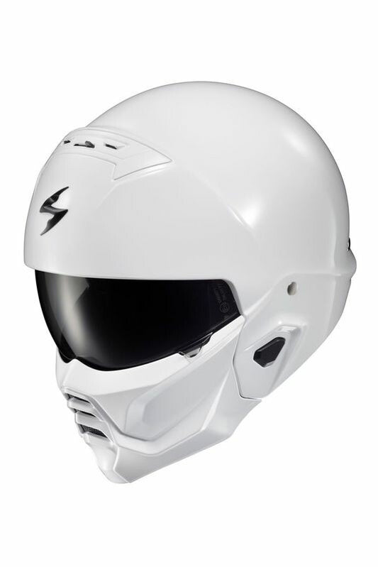 CASCO ABIERTO SCORPION EXO COVERT 2 BLANCO BRILLANTE