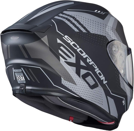 CASCO INTEGRAL SCORPION EXO R420 SEISMIC MATE OSCURO GRIS