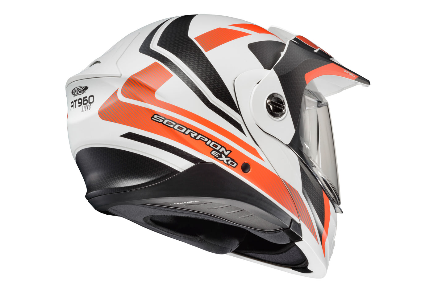 CASCO MODULAR SCORPION EXO EXO-AT960 HICKS BLANCO/NARANJA