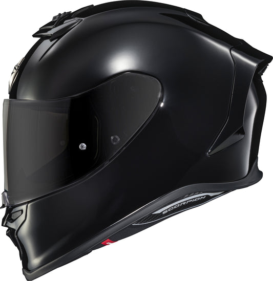 CASCO INTEGRAL SCORPION EXO R1 AIR NEGRO BRILLANTE