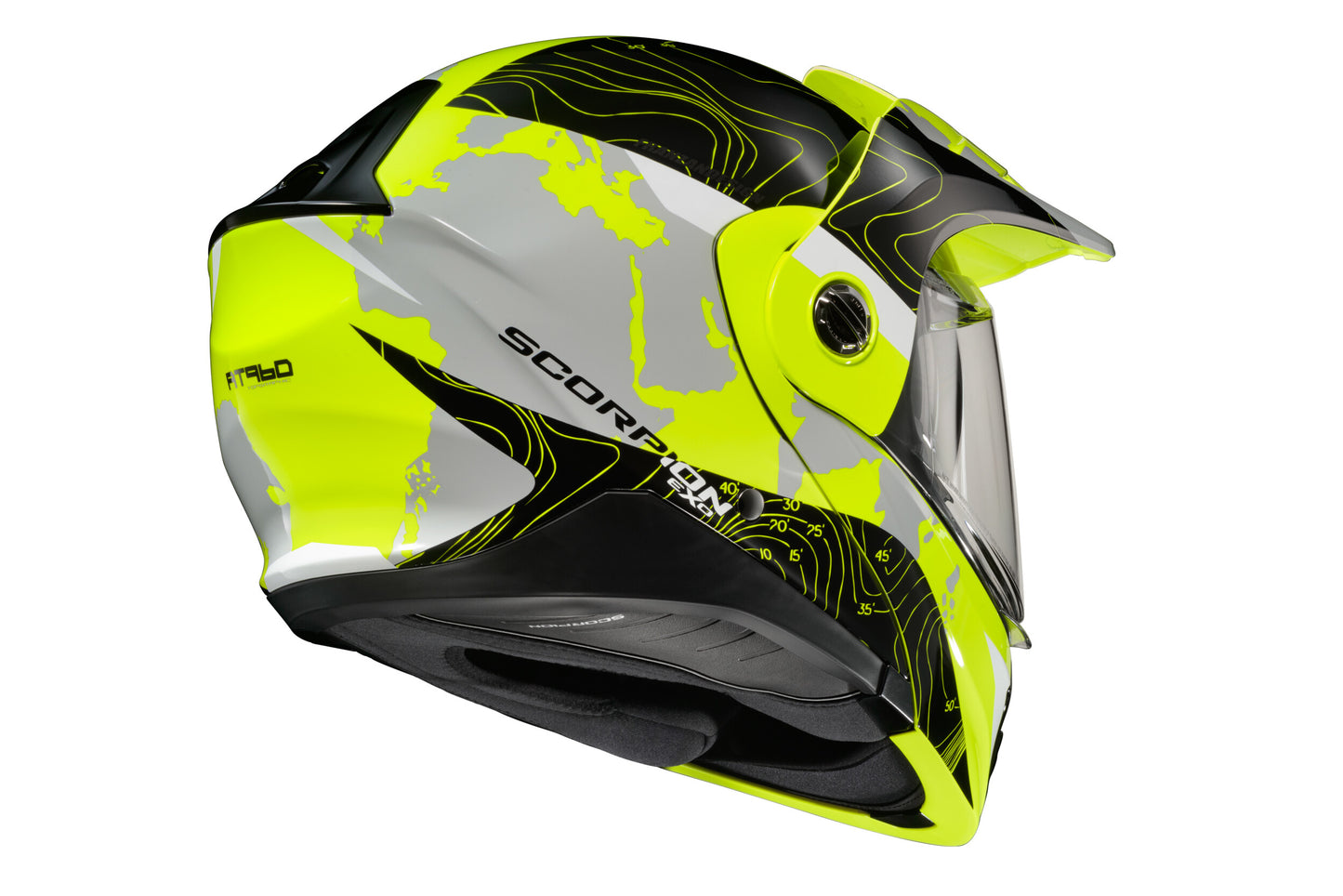 CASCO MODULAR SCORPION EXO EXO-AT960 TOPOGRAPHIC ALTA VISIBILIDAD/NEGRO