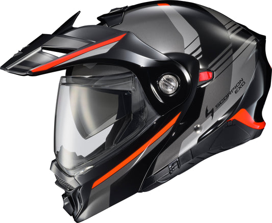 CASCO MODULAR SCORPION EXO EXO-AT960 MONK NEGRO/ROJO 2X