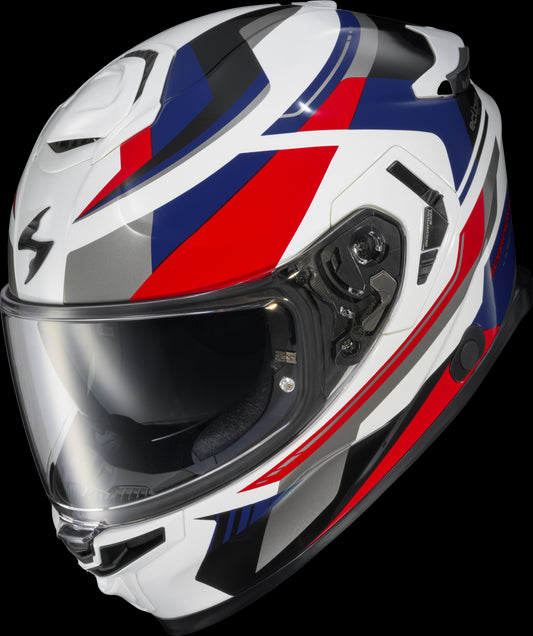 CASCO INTEGRAL SCORPION EXO ECLIPSE LUNAR BLANCO/ROJO/AZUL