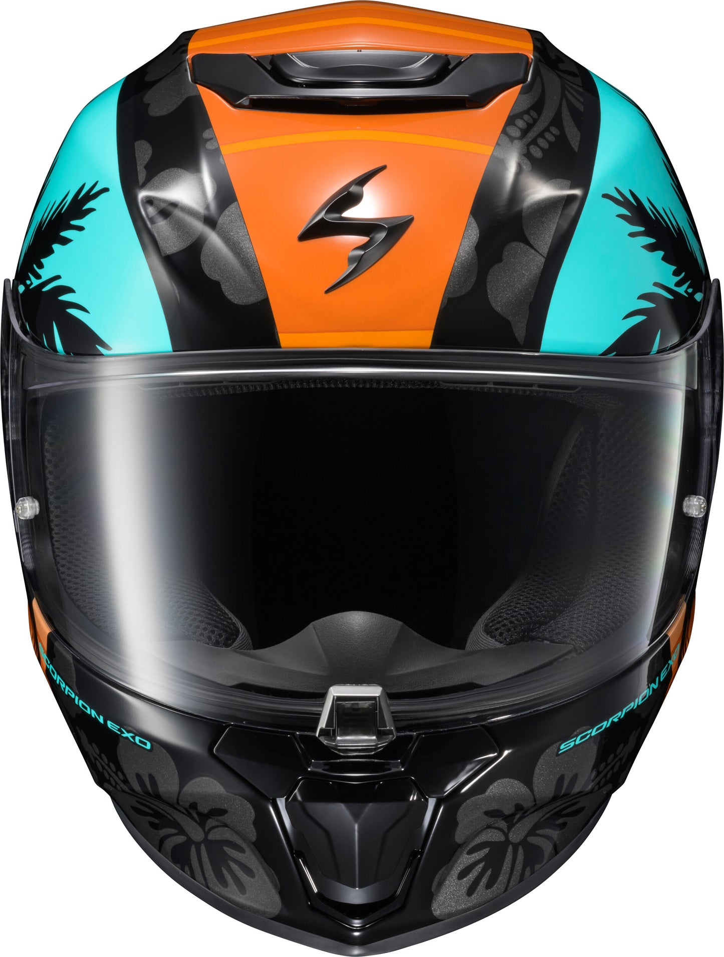 CASCO INTEGRAL SCORPION EXO EXO-R330 TUBBS AZUL CLARO/NARANJA