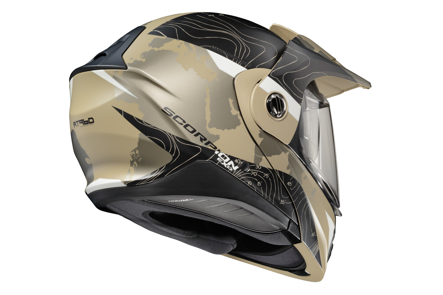 CASCO MODULAR SCORPION EXO EXO-AT960 TOPOGRÁFICO ARENA/NEGRO