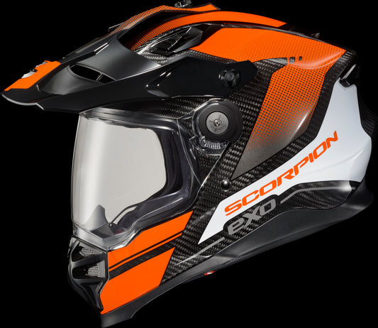 CASCO INTEGRAL SCORPION EXO XT9000 CARBONO TRAILHEAD NARANJA