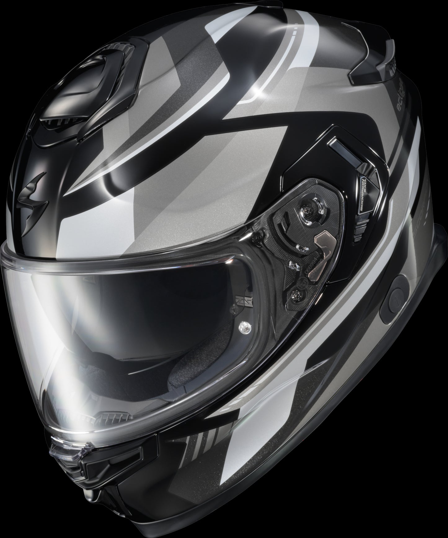 CASCO INTEGRAL SCORPION EXO ECLIPSE LUNAR BLANCO/NEGRO