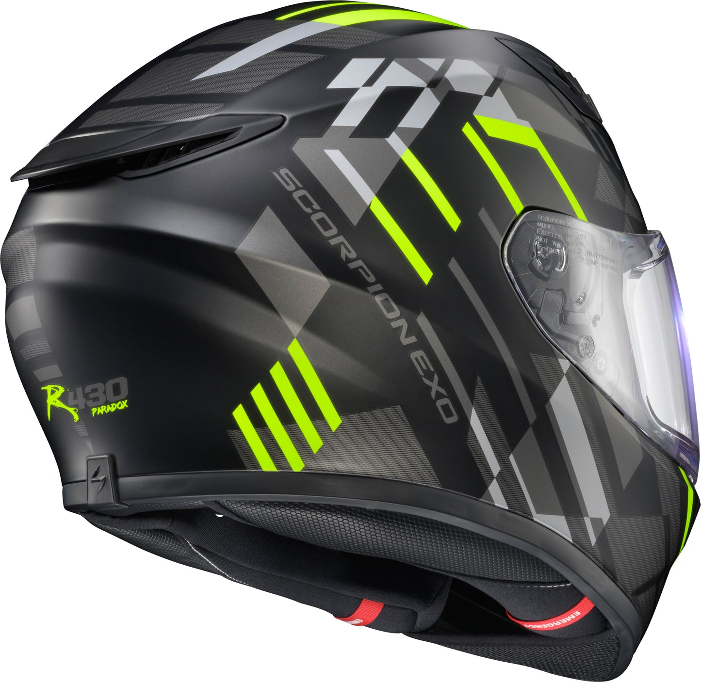 CASCO INTEGRAL SCORPION EXO EXO-R430 PARADOX ALTA VISIBILIDAD