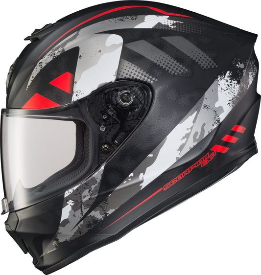 CASCO INTEGRAL SCORPION EXO EXO-R420 DISTILLER NEGRO/ROJO