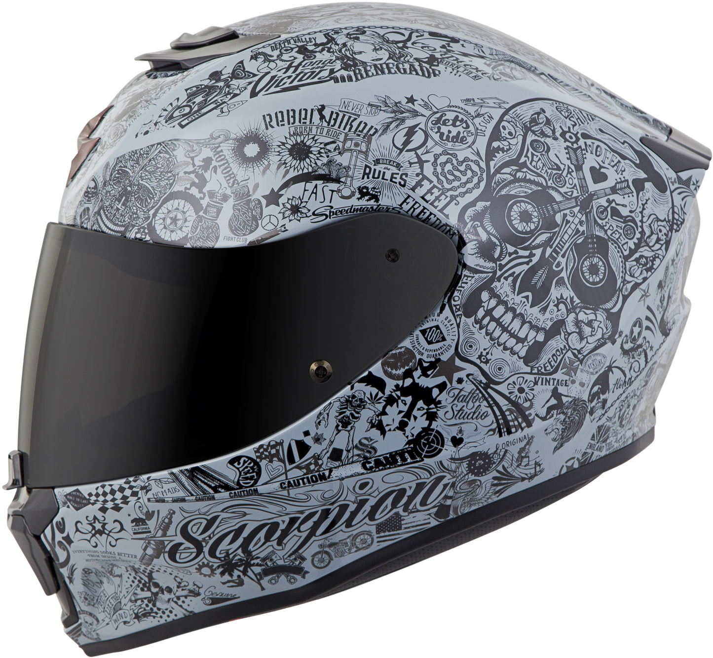 CASCO INTEGRAL SCORPION EXO R420 SHAKE CEMENTO GRIS